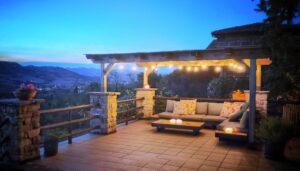 pergola evening
